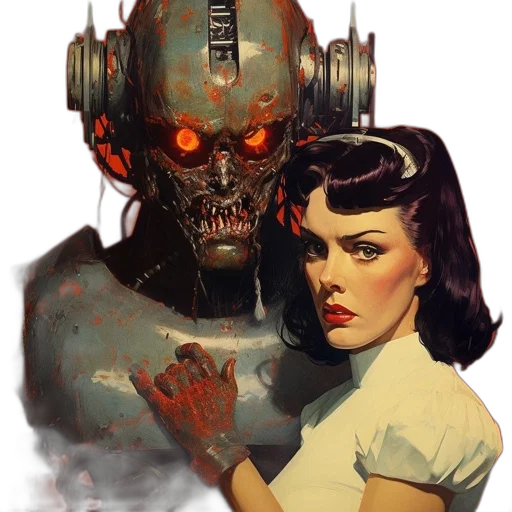 robot, face, mask, concept art transparent PNG cut-out