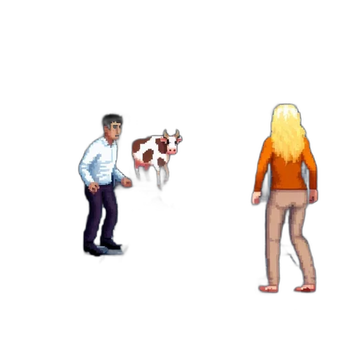 staff, pixel art, concept art, 3d render transparent PNG cut-out