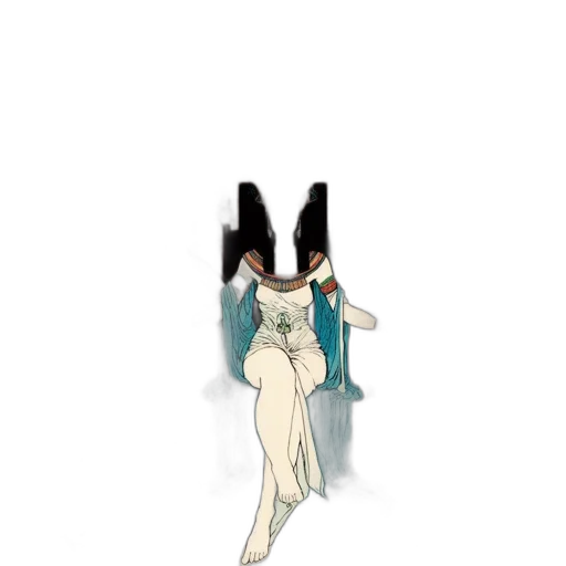 dress, staff, mask, creature transparent PNG cut-out