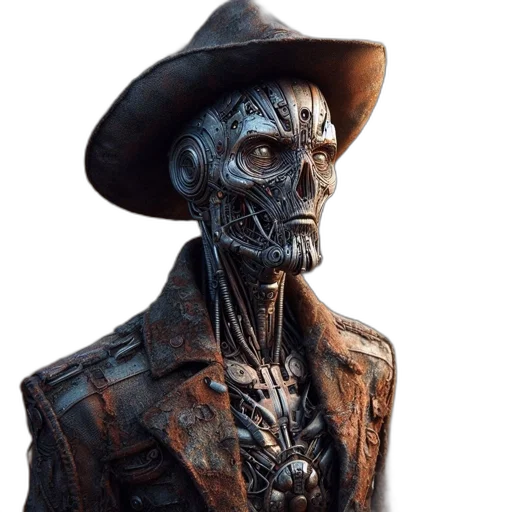 robot, face, mask, hat transparent PNG cut-out