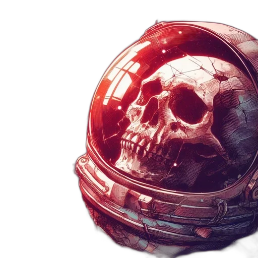 mask, concept art, 3d render, cyberpunk transparent PNG cut-out