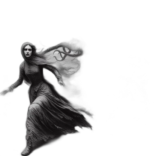 dress, dragon, creature, fantasy art transparent PNG cut-out