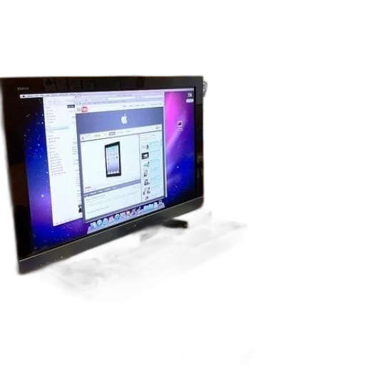3d render, computer, monitor, displays transparent PNG cut-out