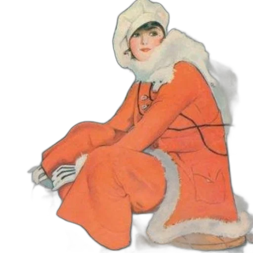 jacket, dress, hat, face transparent PNG cut-out
