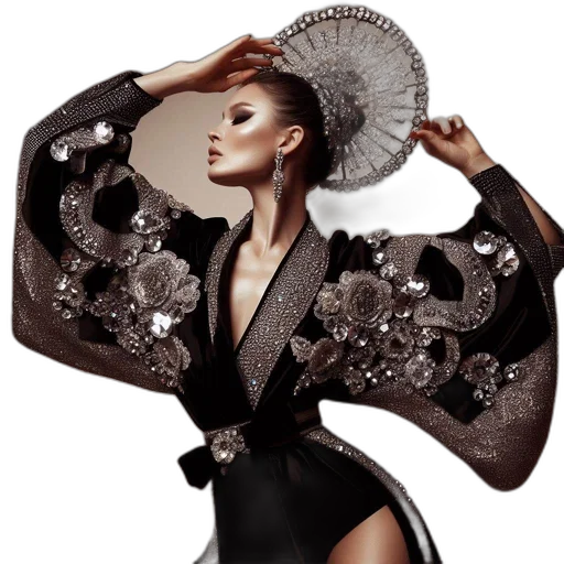 jacket, umbrella, dress, jewelry transparent PNG cut-out