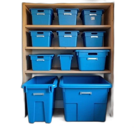 furniture, blue, bins, storage transparent PNG cut-out