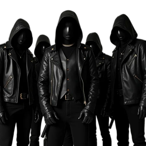 jacket, mask, staff, concept art transparent PNG cut-out