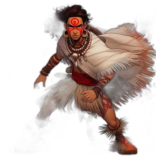 mask, staff, concept art, fantasy art transparent PNG cut-out