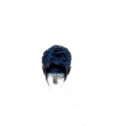 hair, face, mask, crown transparent PNG cut-out