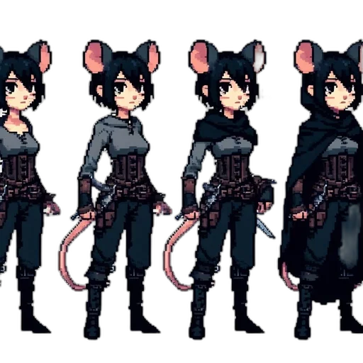 concept art, pixel art, cyberpunk, fantasy art transparent PNG cut-out