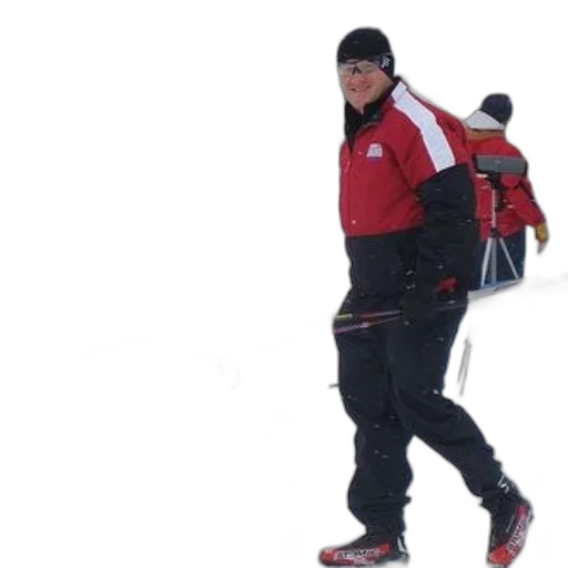 staff, jacket, man, red transparent PNG cut-out