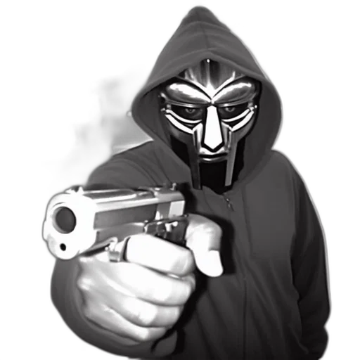 mask, weapon, jacket, face transparent PNG cut-out