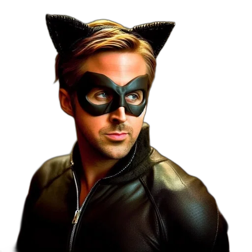 mask, animal, comic book art, photorealistic transparent PNG cut-out
