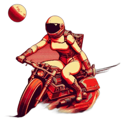 robot, concept art, pixel art, comic book art transparent PNG cut-out