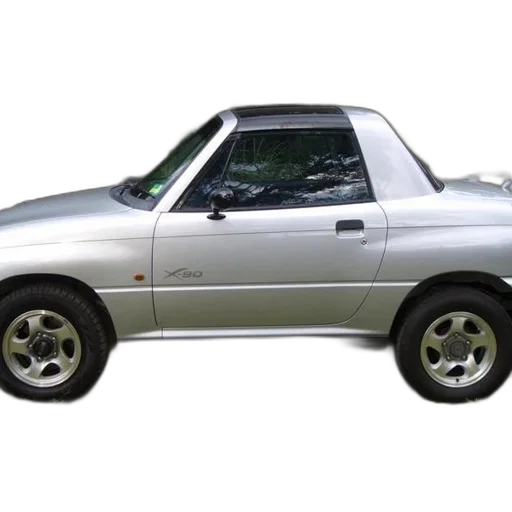 car, photorealistic, silver, x-20 transparent PNG cut-out