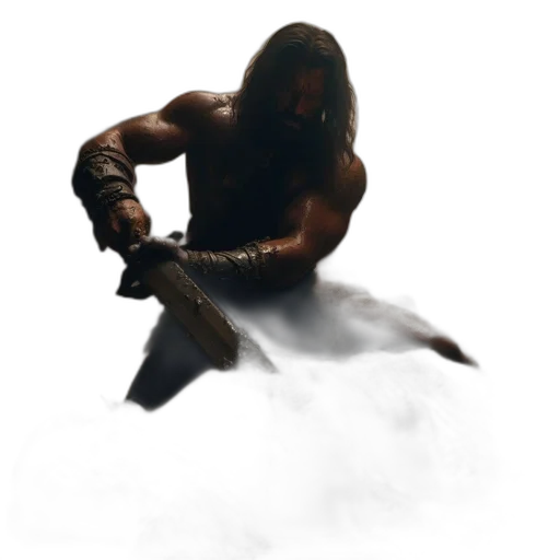 sword, weapon, staff, hair transparent PNG cut-out
