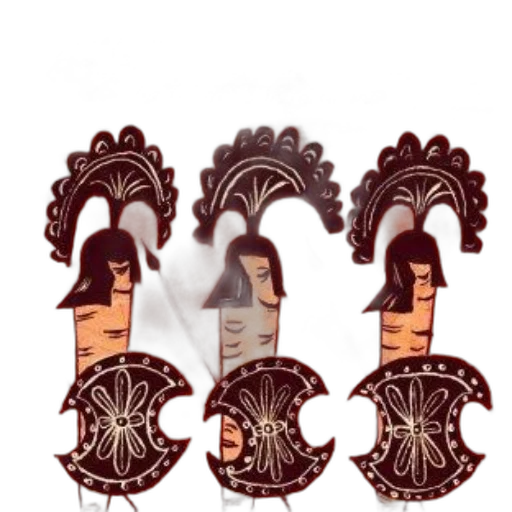 crown, mask, cartoon, 3d render transparent PNG cut-out