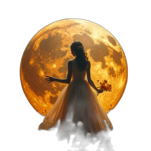 dress, staff, mask, fantasy art transparent PNG cut-out