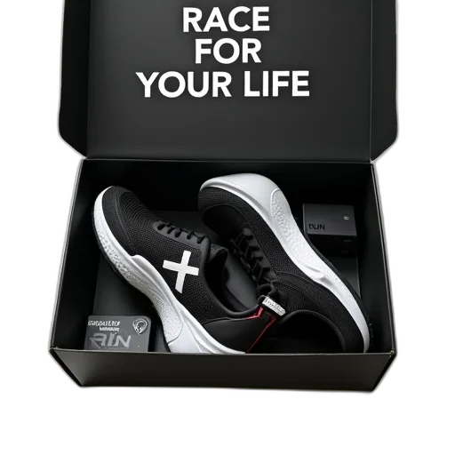 shoes, black, box, words transparent PNG cut-out