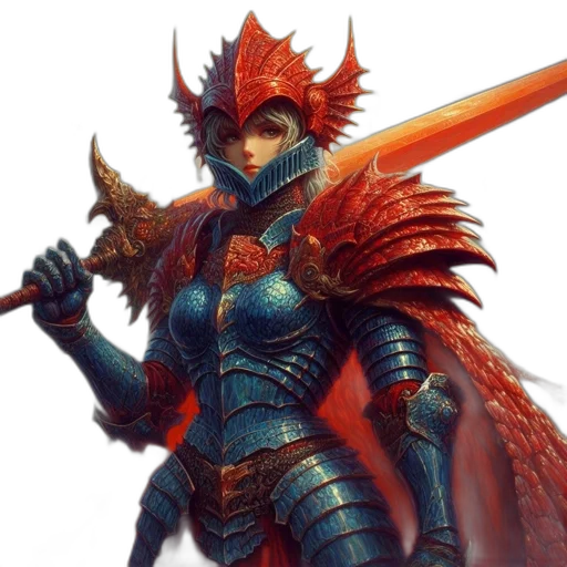 sword, dragon, staff, weapon transparent PNG cut-out