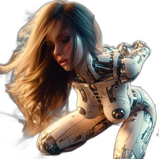 robot, weapon, face, concept art transparent PNG cut-out