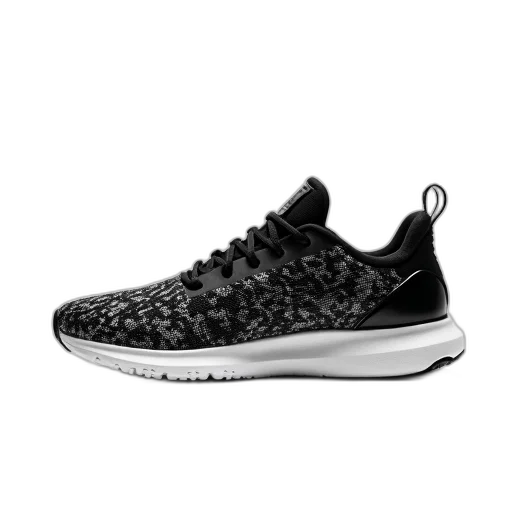 shoes, 3d render, black, white transparent PNG cut-out