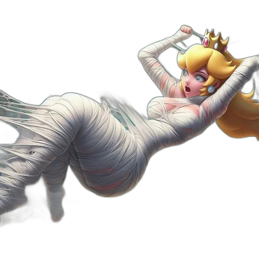 dress, crown, concept art, 3d render transparent PNG cut-out