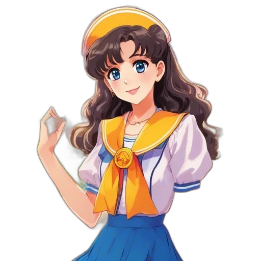 dress, staff, crown, anime transparent PNG cut-out