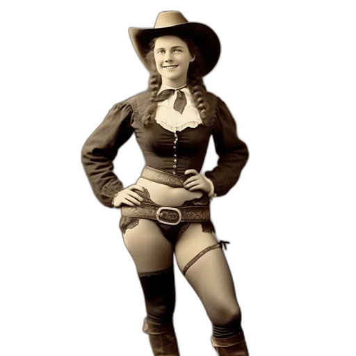 staff, hat, dress, woman transparent PNG cut-out