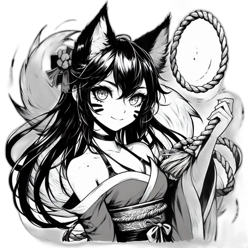 staff, mask, dragon, fantasy art transparent PNG cut-out
