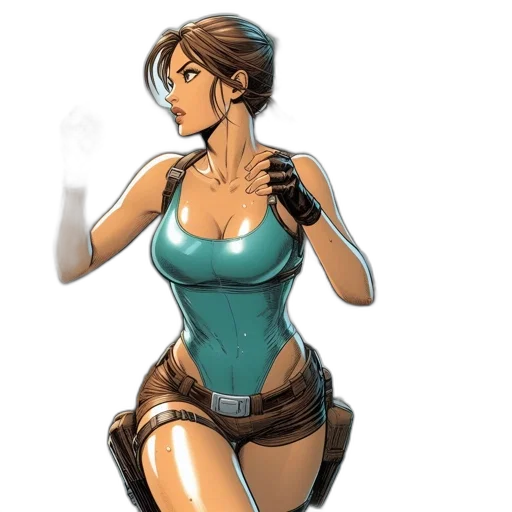 dress, concept art, comic book art, fantasy art transparent PNG cut-out