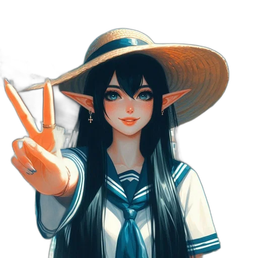 hat, staff, mask, face transparent PNG cut-out