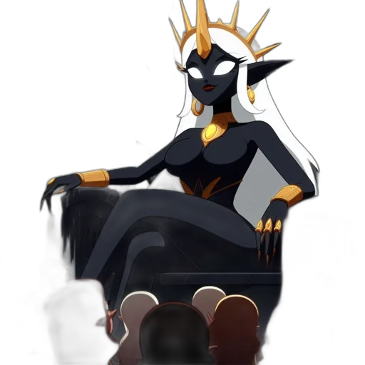 crown, staff, mask, creature transparent PNG cut-out