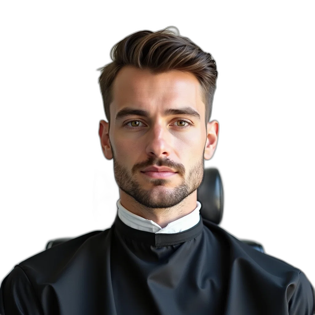 staff, face, jacket, hair transparent PNG cut-out