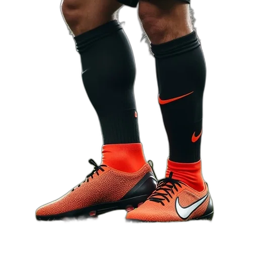 shoes, 3d render, neon, nike transparent PNG cut-out