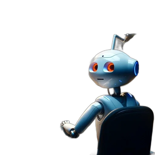 robot, staff, creature, weapon transparent PNG cut-out