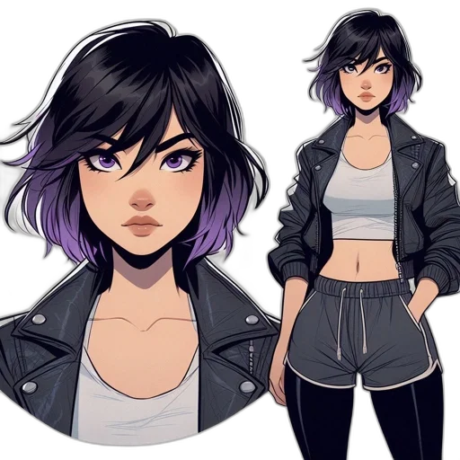 jacket, concept art, comic book art, cartoon transparent PNG cut-out
