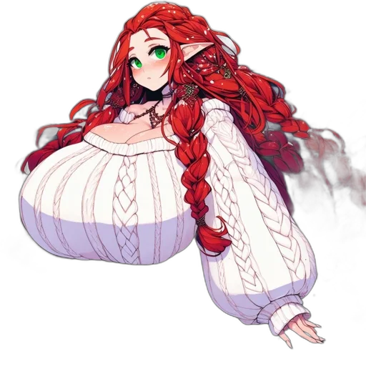 dress, hair, creature, crown transparent PNG cut-out