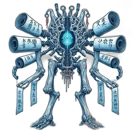 robot, weapon, staff, sword transparent PNG cut-out
