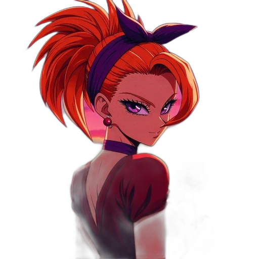 hair, staff, jacket, face transparent PNG cut-out