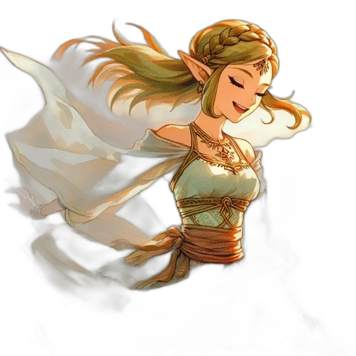 dress, crown, jewelry, fantasy art transparent PNG cut-out