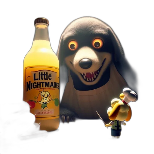 bottle, creature, animal, concept art transparent PNG cut-out