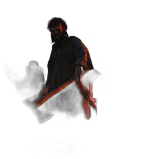 sword, staff, weapon, creature transparent PNG cut-out