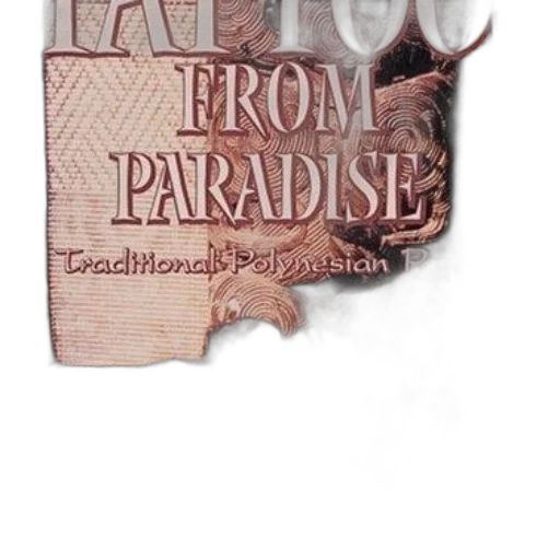 cover, tattoos, paradise, traditional transparent PNG cut-out