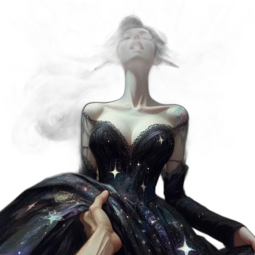dress, robot, crown, creature transparent PNG cut-out