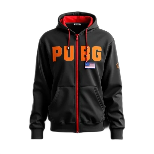 jacket, black, hoodie, red transparent PNG cut-out