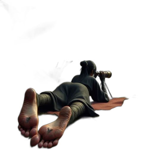 weapon, staff, shoes, creature transparent PNG cut-out