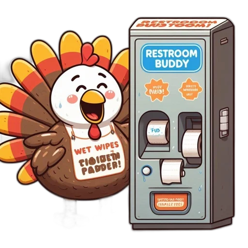 cartoon, turkey, beside, restroom transparent PNG cut-out