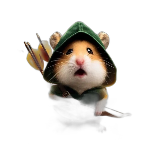 hat, animal, staff, creature transparent PNG cut-out
