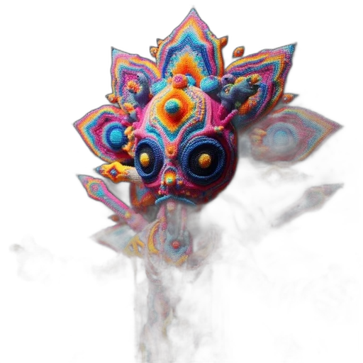 flower, mask, weapon, dragon transparent PNG cut-out